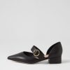 Shoes MOLLINI | Theday Black Leather Mary Jane Heels