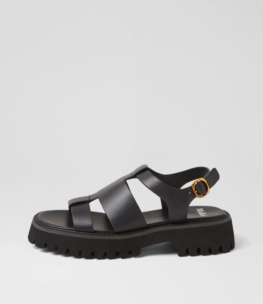 Shoes MOLLINI | Streem Black Leather Sandals