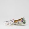 Shoes ZIERA | Liana W White Fields Leather Loafers