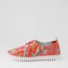 Shoes DJANGO & JULIETTE | Huskies Red Swirl Patent Leather Sneakers