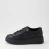 Shoes DJANGO & JULIETTE | Yurke Black Leather Sneakers