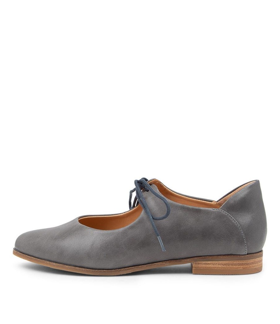 Shoes ZIERA | Oceany Xf Steel Leather Flat Shoes