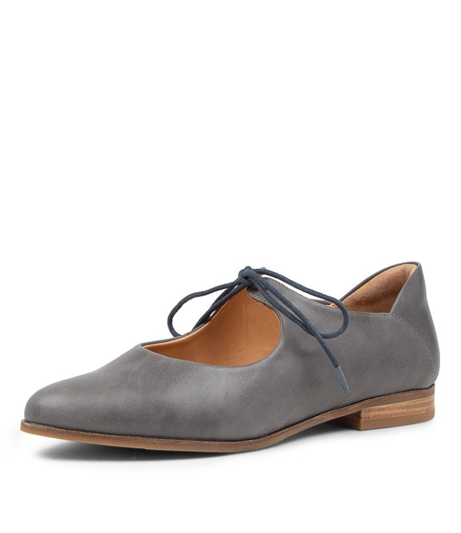 Shoes ZIERA | Oceany Xf Steel Leather Flat Shoes