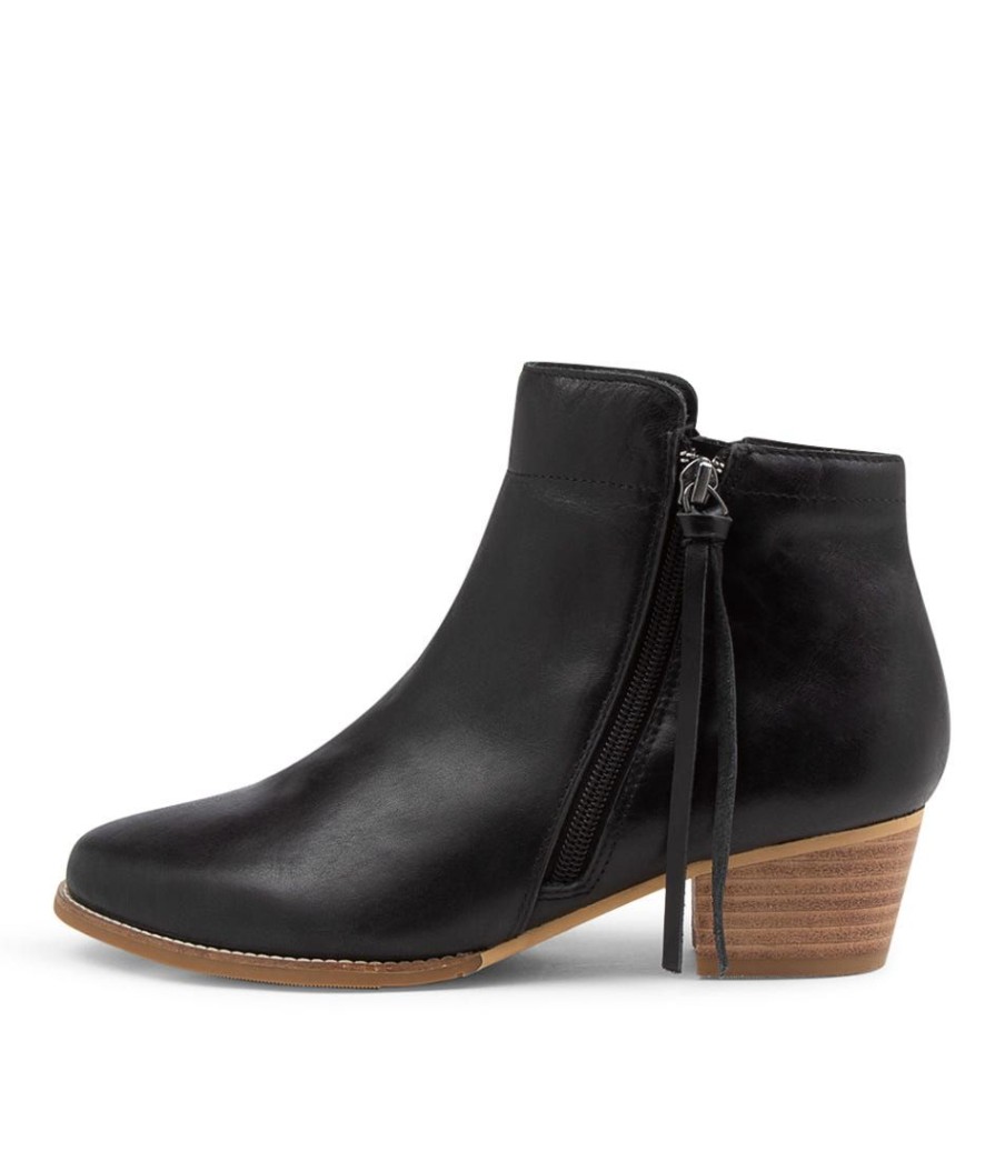 Shoes ZIERA | Vendas Xf Black Leather Ankle Boots Nh