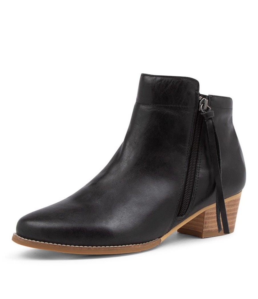 Shoes ZIERA | Vendas Xf Black Leather Ankle Boots Nh