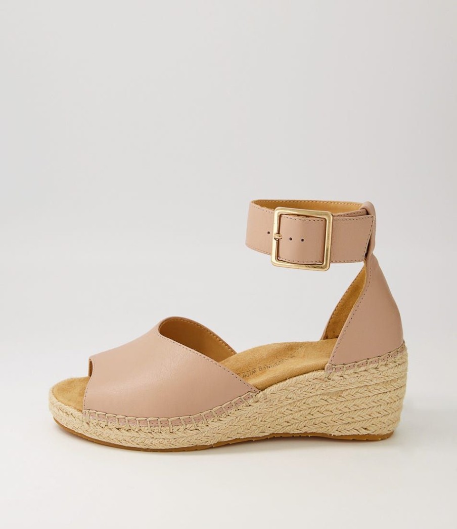 Shoes ZIERA | Koen Xw Blush Leather Espadrilles