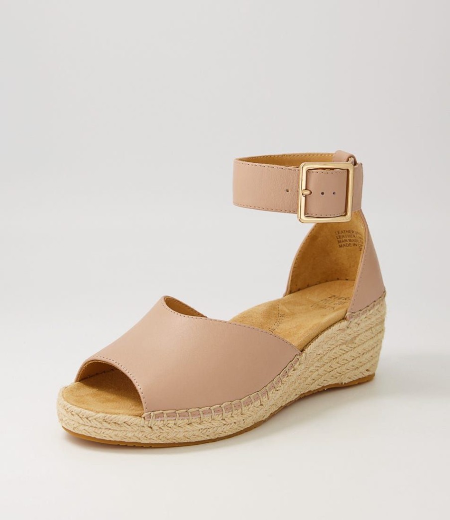 Shoes ZIERA | Koen Xw Blush Leather Espadrilles