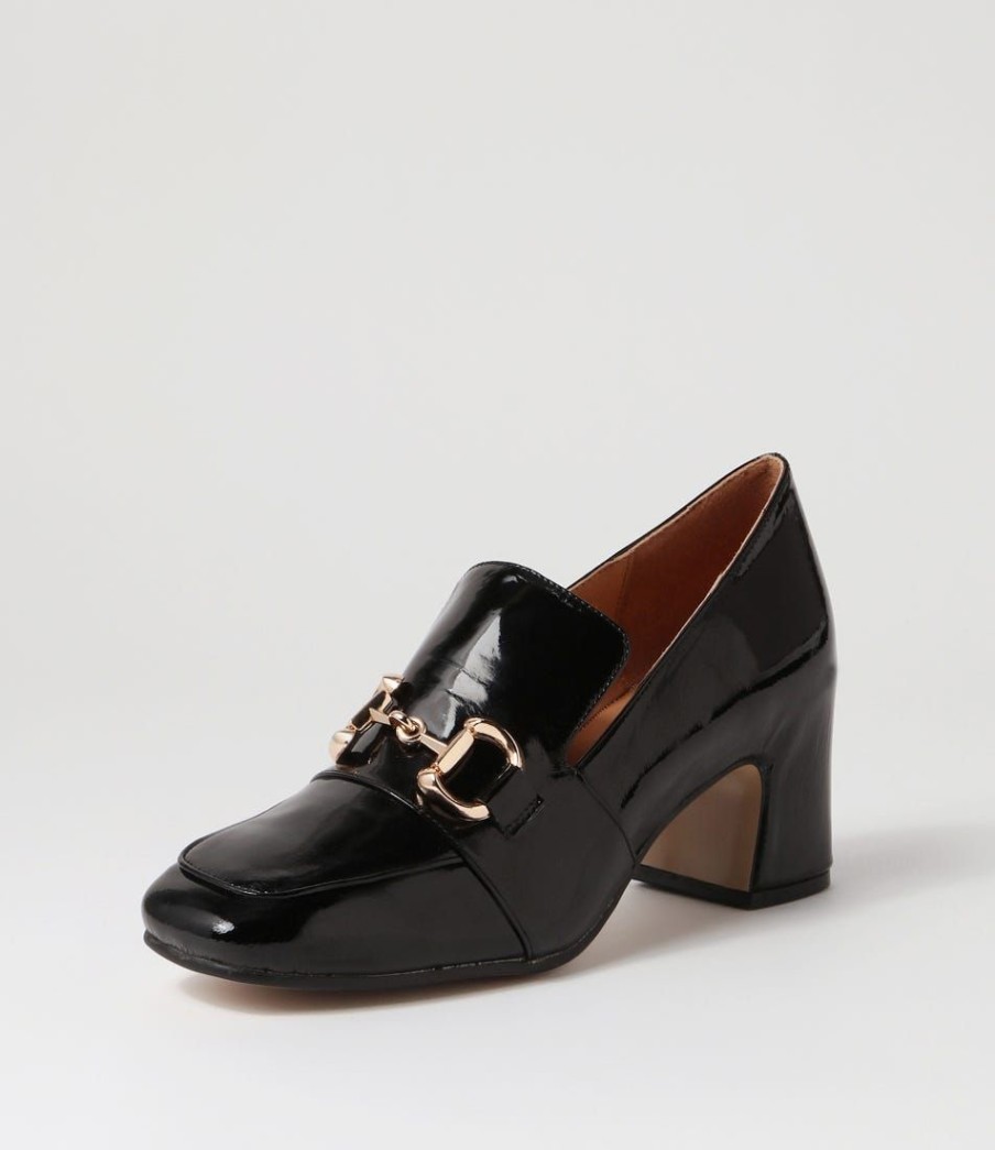 Shoes TOP END | Faness Black Patent Leather Heels