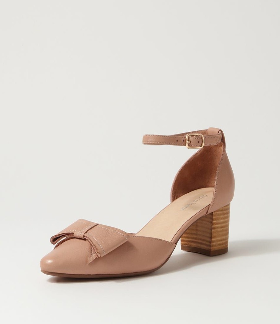 Shoes DIANA FERRARI | Layla Cafe Natural Heel Leather Heels