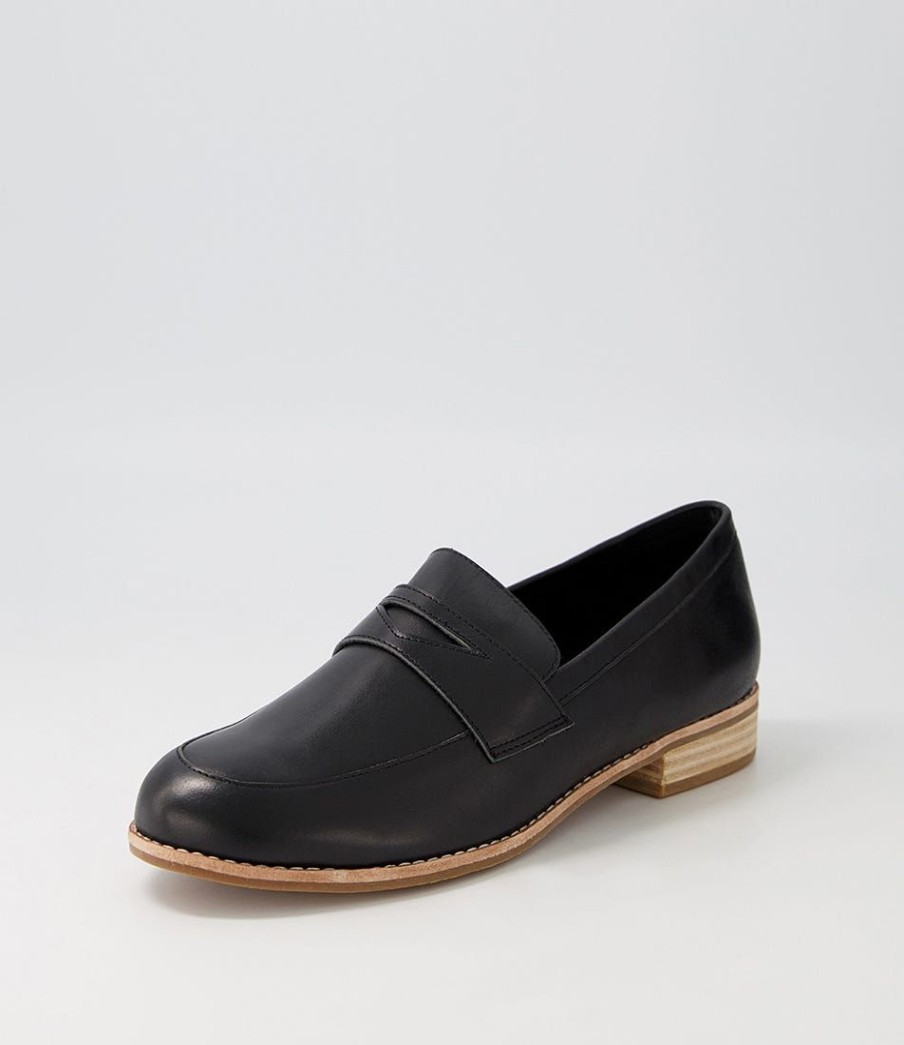 Shoes DJANGO & JULIETTE | Avetta Black Leather Loafers