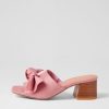 Shoes DJANGO & JULIETTE | Finchy Pretty Pink Leather Mules