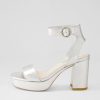 Shoes DJANGO & JULIETTE | Oita Silver Leather Sandals