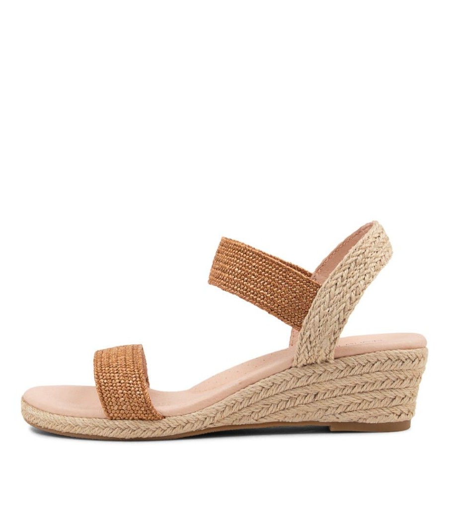 Shoes DIANA FERRARI | Havan Tan Weave Elastic Espadrilles