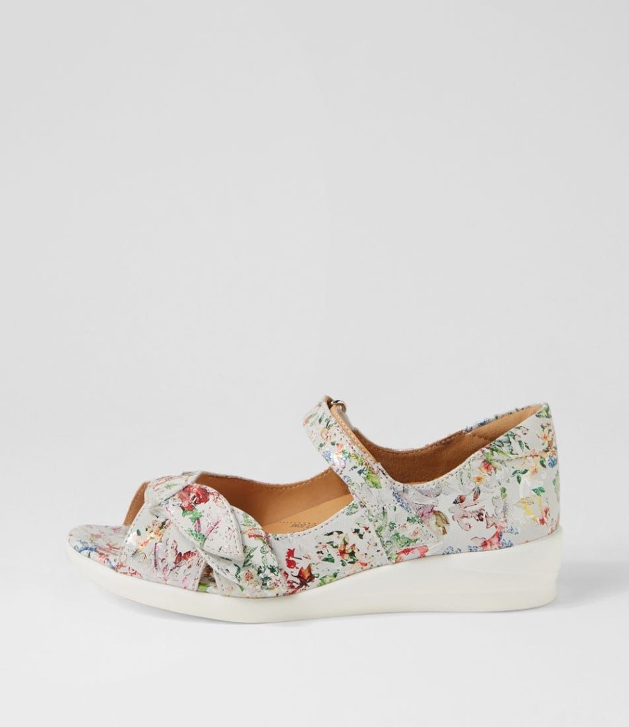 Shoes ZIERA | Disco W Wild Flower Leather Sandals