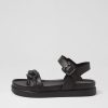 Shoes DIANA FERRARI | Mietta Black Leather Sandals