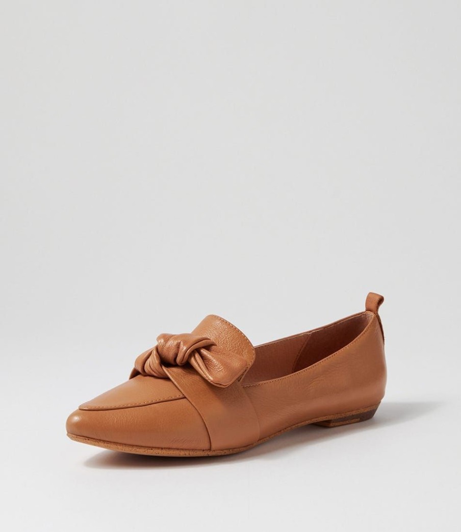 Shoes MOLLINI | Gynah Dark Tan Leather Loafers