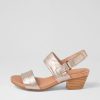 Shoes TOP END | Cartha Champagne Leather Sandals