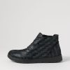 Shoes ZIERA | Melbourne W Blue Tetris Leather Lace Up Boots