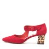 Shoes DJANGO & JULIETTE | Happie Dj Red Leopard Heel Suede