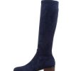 Shoes DJANGO & JULIETTE | Timothie Navy Microsuede Knee High Boots