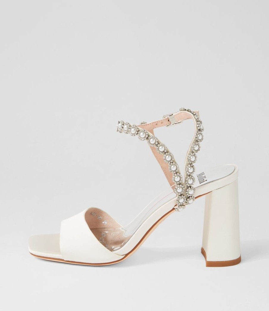 Shoes MOLLINI | Mrs White Satin Sandals