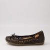 Shoes ZIERA | Lafiaa W Black Leather Ballet Flats