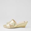 Shoes MOLLINI | Memmi Gold Mirror Leather Mules