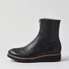 Shoes TOP END | Oseda Black Leather Ankle Boots