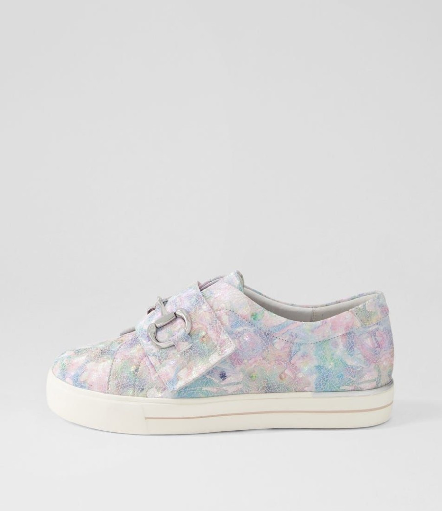 Shoes ZIERA | Aldwin W Pastel Metal Leather Sneakers