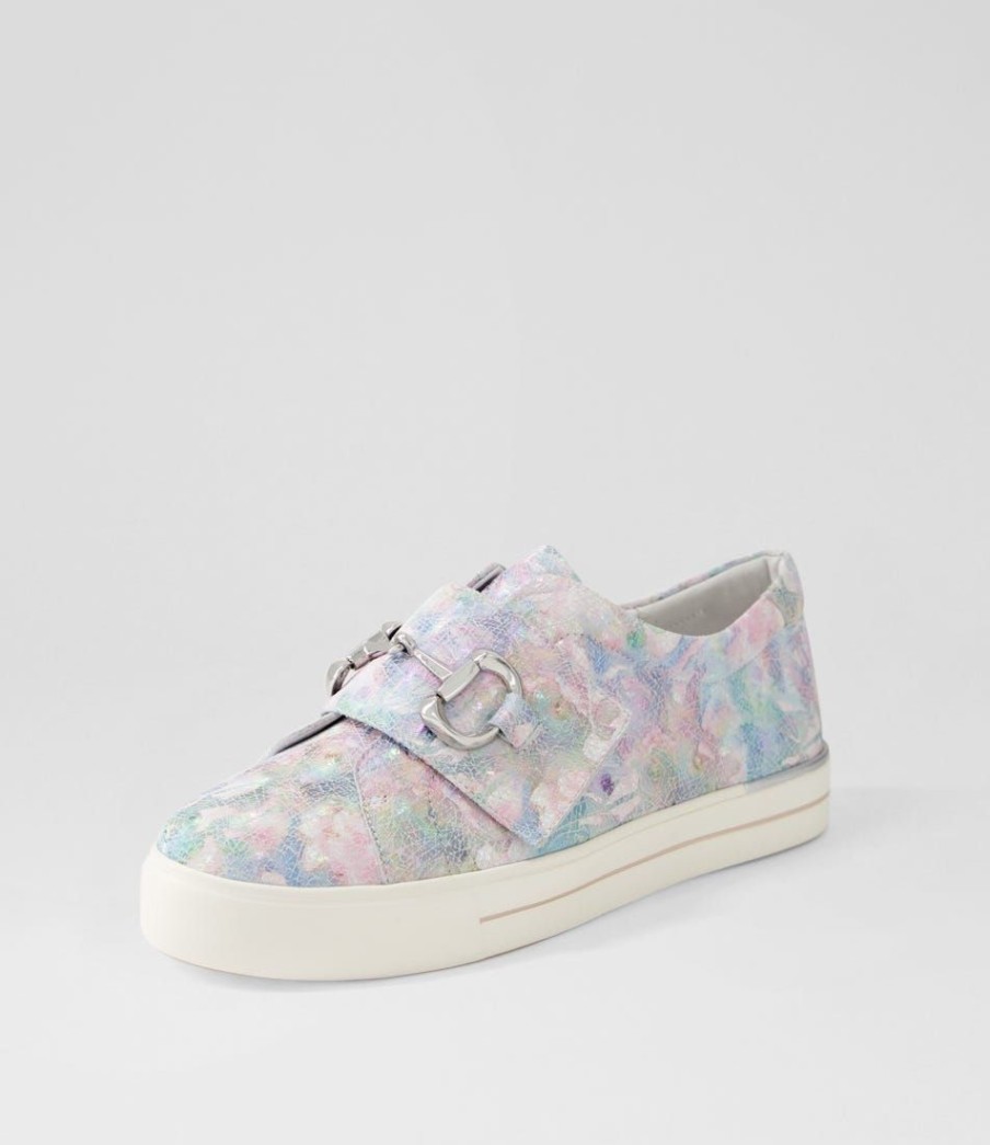 Shoes ZIERA | Aldwin W Pastel Metal Leather Sneakers