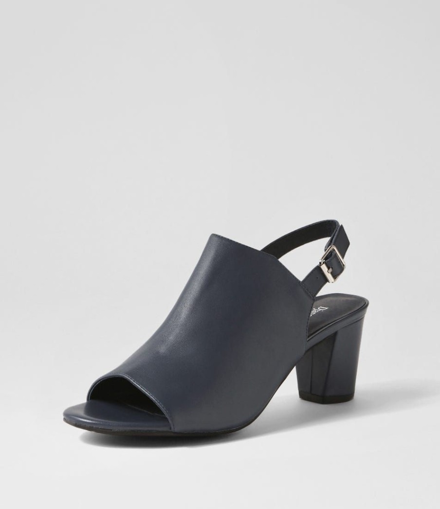 Shoes DJANGO & JULIETTE | Caico Lrg Navy Leather Sandals