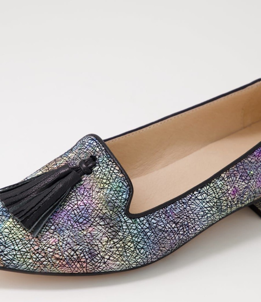 Shoes DIANA FERRARI | Dustu Scribble Print Leather Loafers