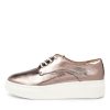 Shoes ROLLIE | Derby City I Pewter Patent Leather Sneakers