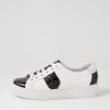 Shoes DJANGO & JULIETTE | Lorsey Black White Leather Sneakers