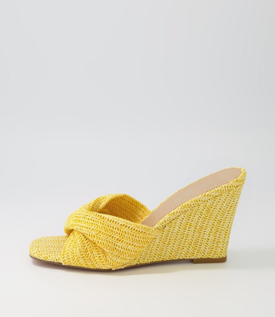 Shoes TOP END | Katia Lemon Syn Raffia Mules