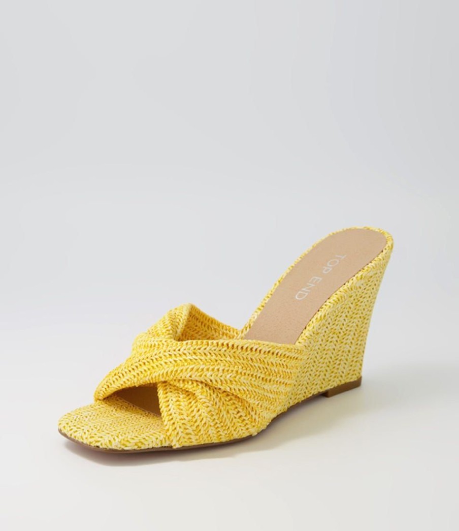 Shoes TOP END | Katia Lemon Syn Raffia Mules