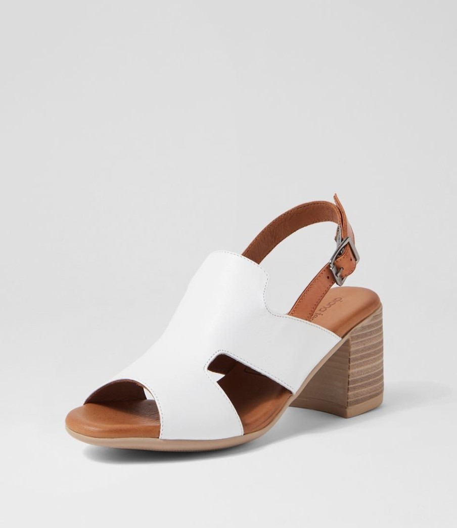 Shoes DIANA FERRARI | Wynstonn White Tan Leather Sandals