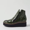 Shoes TOP END | Nene Khaki Black Patent Leather Ankle Boots