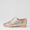 Shoes DJANGO & JULIETTE | Avert Metallic Multi Lace Up Flats