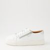 Shoes ZIERA | Pamela Xf White Silver Leather Sneakers