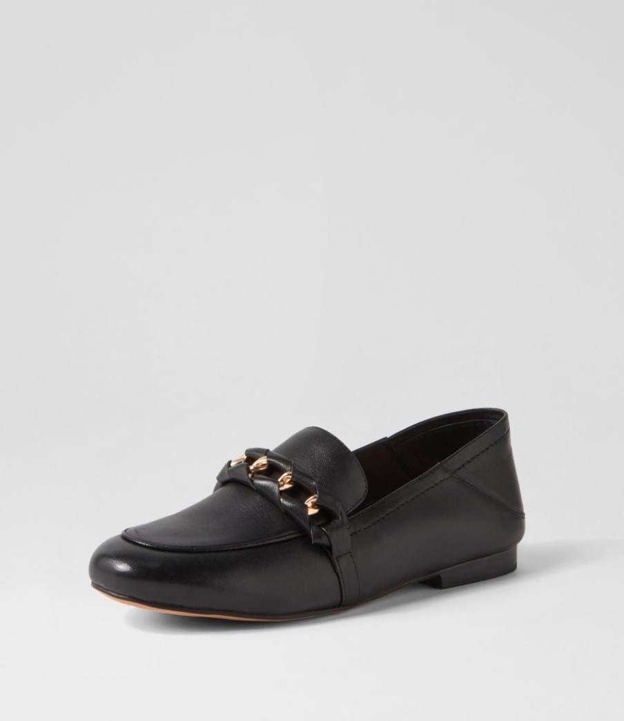 Shoes MOLLINI | Gerlin Black Leather Flat Shoes