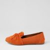 Shoes DIANA FERRARI | Lunna Orange Suede Loafers