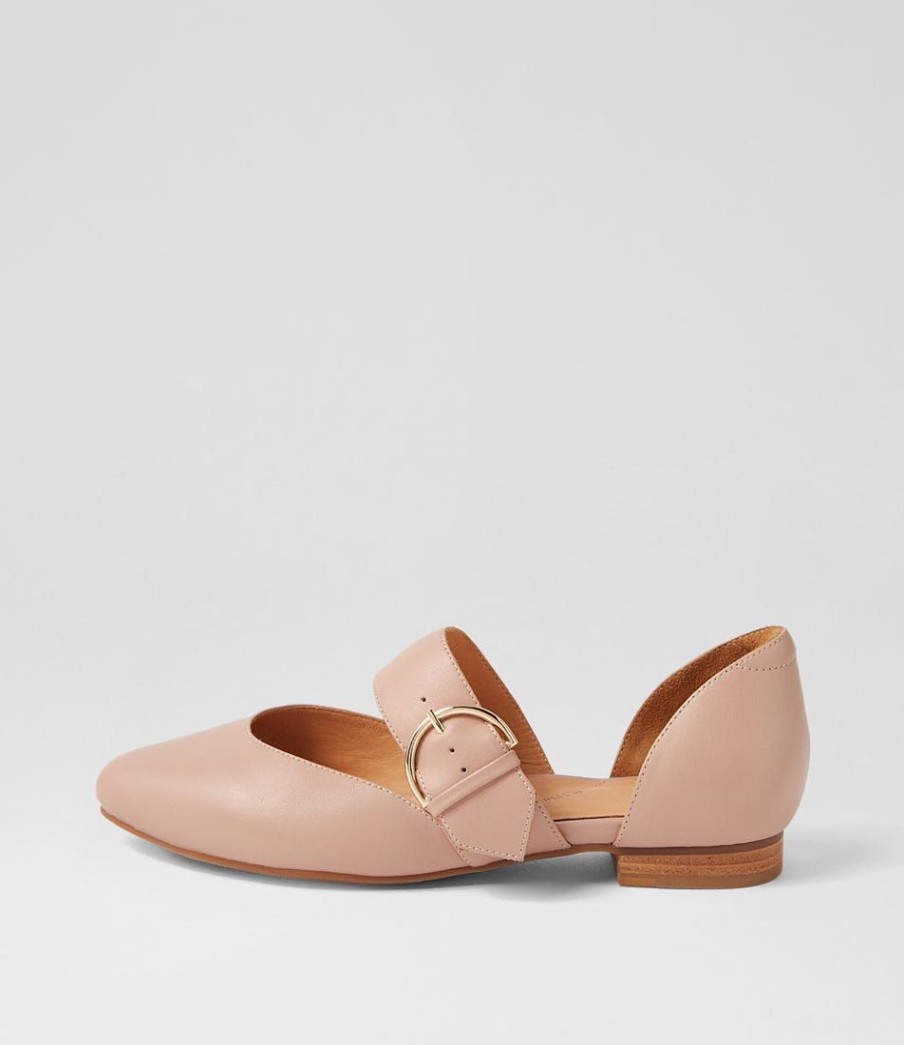 Shoes ZIERA | Loraa W Blush Leather Flat Shoes