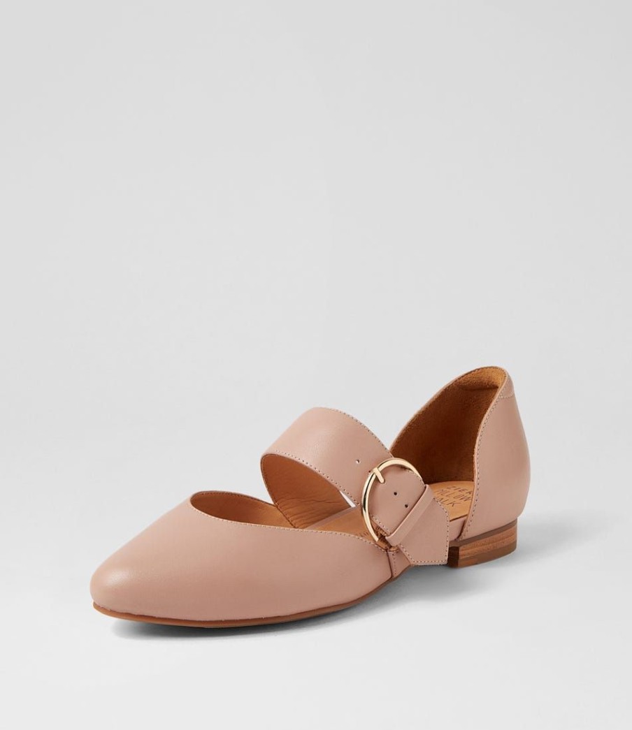 Shoes ZIERA | Loraa W Blush Leather Flat Shoes