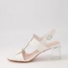 Shoes DJANGO & JULIETTE | Sheree White Clear Patent Vinylite Sandals