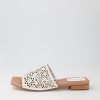 Shoes DJANGO & JULIETTE | Padore Lrg White Leather Slides