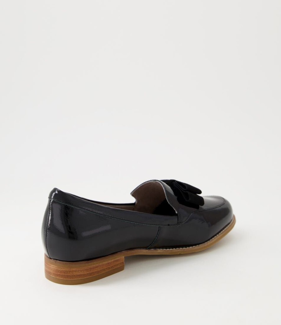 Shoes ZIERA | Talise Xf Black Patent Suede Loafers