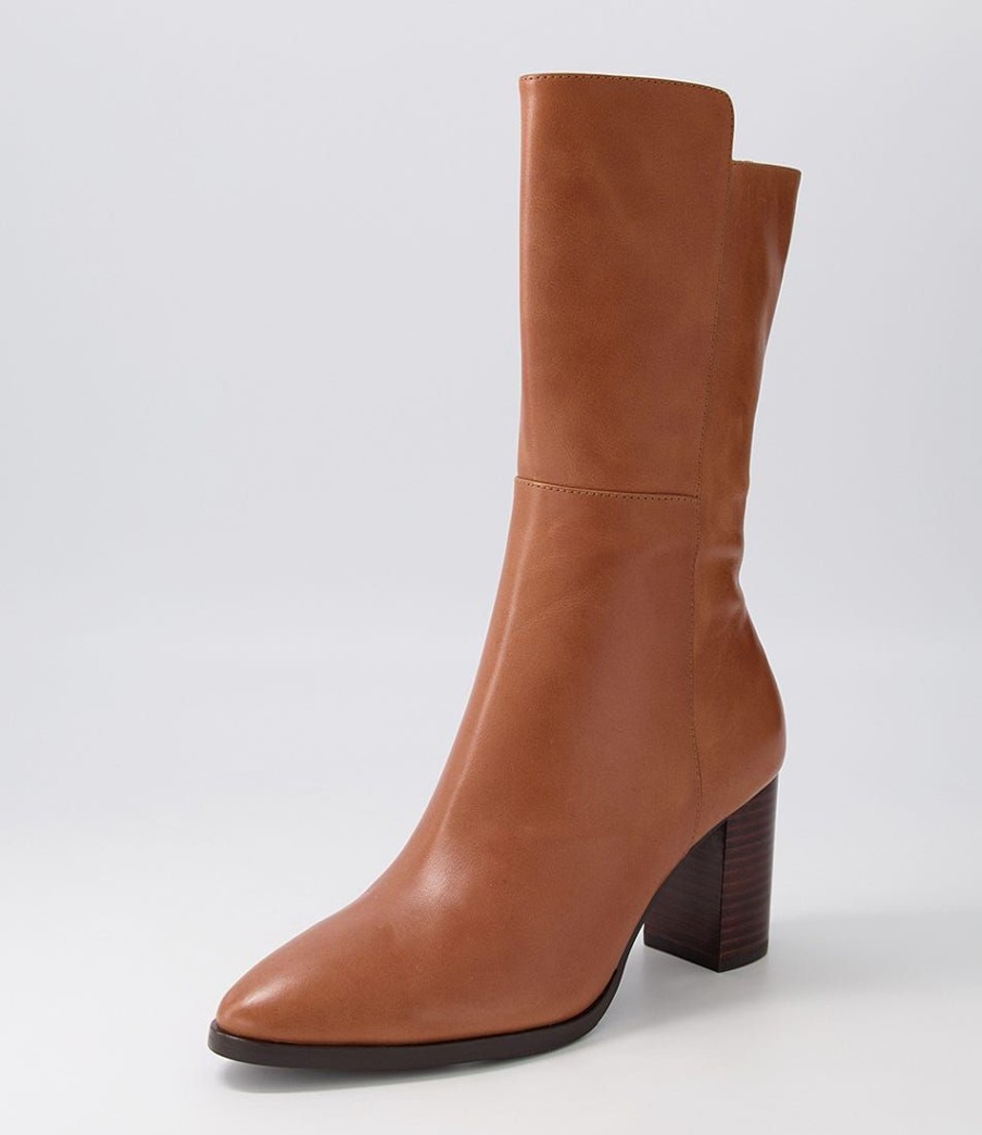 Shoes DJANGO & JULIETTE | Aisley Cognac Leather Calf Boots