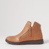 Shoes ZIERA | Mohme W Tan Leather Ankle Boots