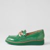 Shoes TOP END | Ozama Dark Emerald Patent Leather Loafers